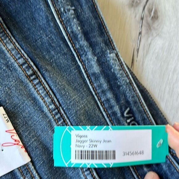 Vigoss Jagger Skinny Navy Size 22W Stitch Fix Nwt - Picture 7 of 7